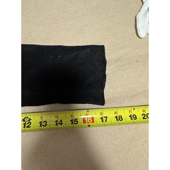 BLANKNYC Suede Moto Jacket Womens Small Black Biker Asymmetrical Zip Belted - Picture 13 of 15